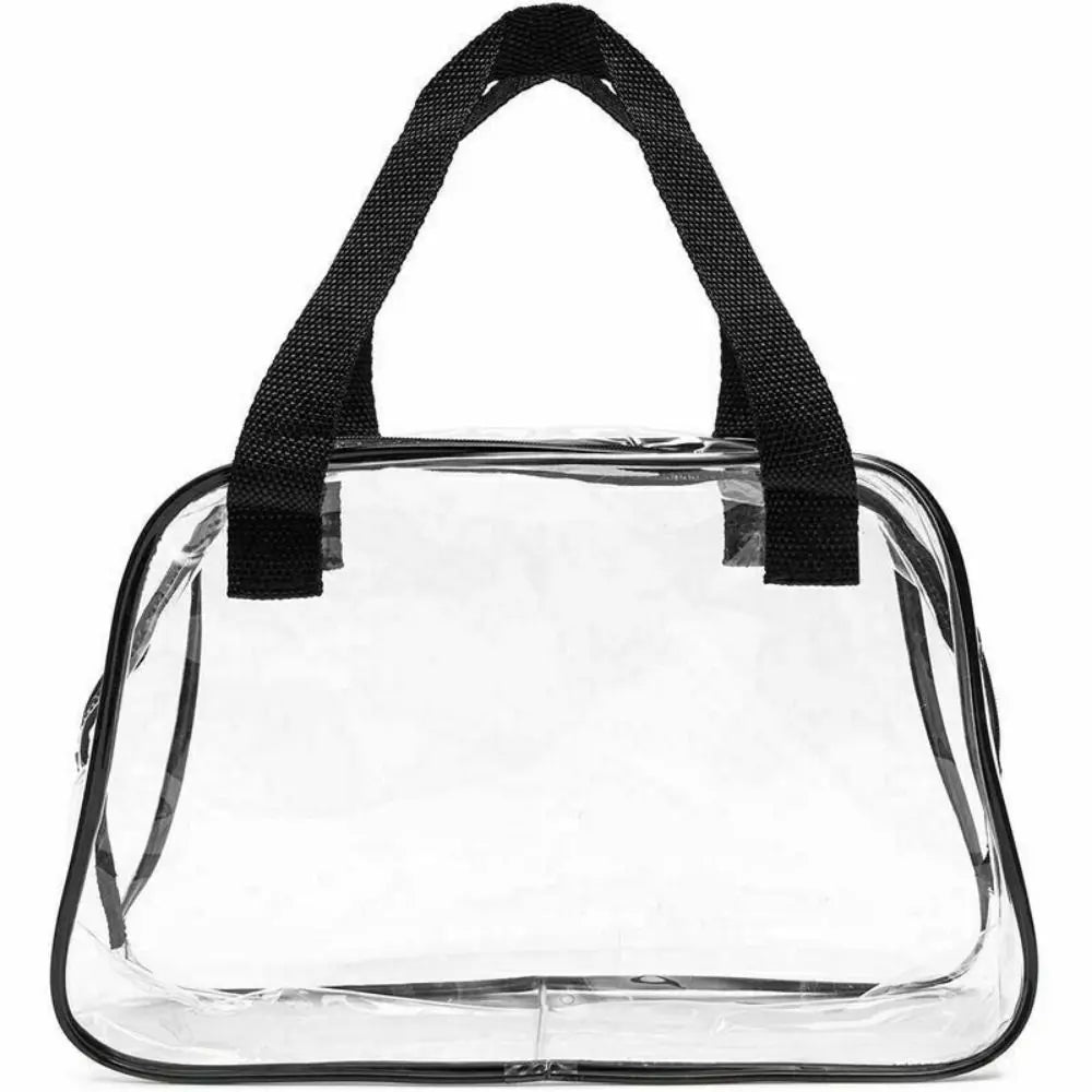 Grande Trousse de Toilette Voyage en PVC Transparent avec Poignées