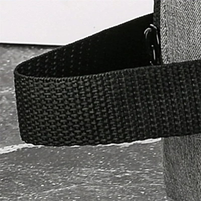 Trousse de Toilette Voyage en Tissu Noir avec Poignée