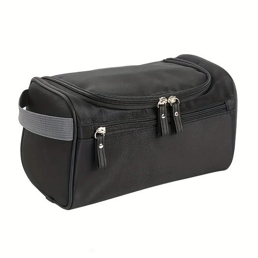 Trousse de Toilette Imperméable Noire Compacte à Suspendre