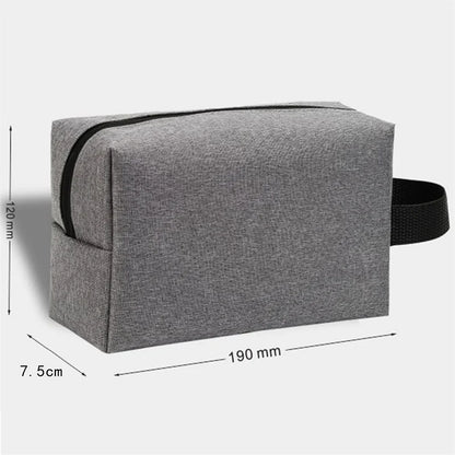 Trousse de Toilette Voyage en Tissu Bleu avec Poignée