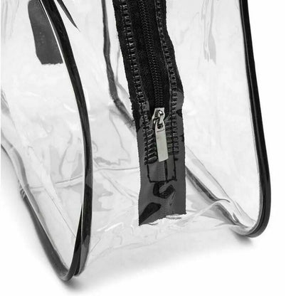 Grande Trousse de Toilette Voyage en PVC Transparent avec Poignées