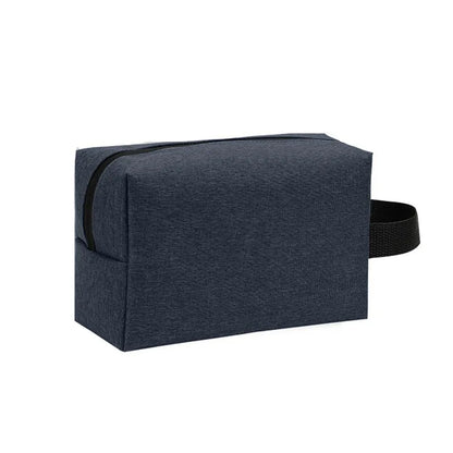 Trousse de Toilette Voyage en Tissu Bleu avec Poignée Large