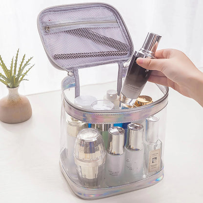 Trousse de Toilette Voyage en PVC Transparent avec Poignée