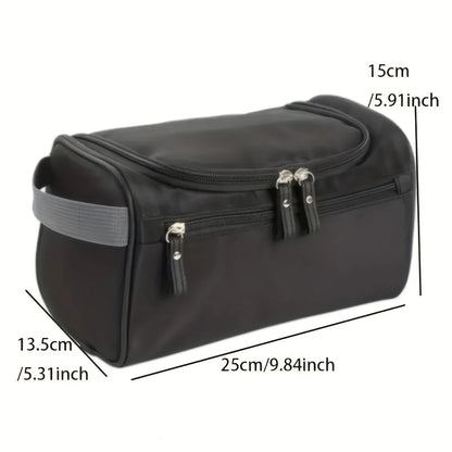 Trousse de Toilette Imperméable Noire Compacte à Suspendre