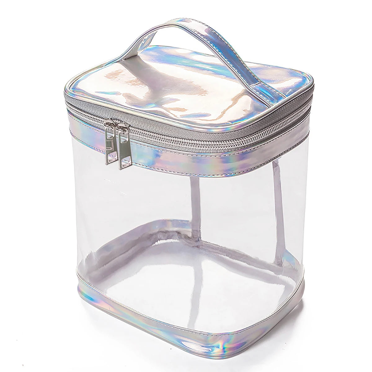 Trousse de Toilette Voyage en PVC Transparent avec Poignée