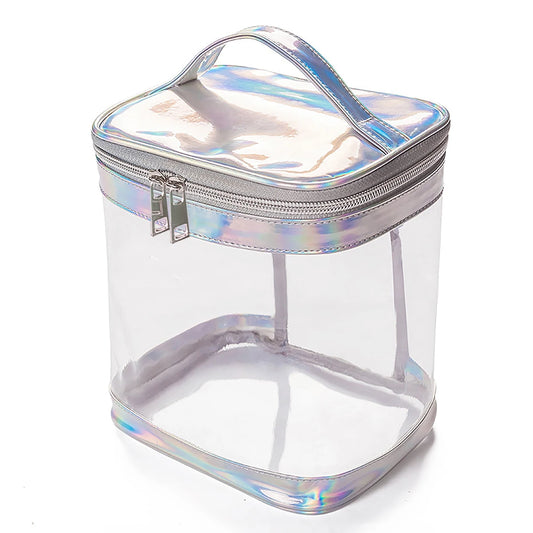 Trousse de Toilette Voyage en PVC Transparent avec Poignée