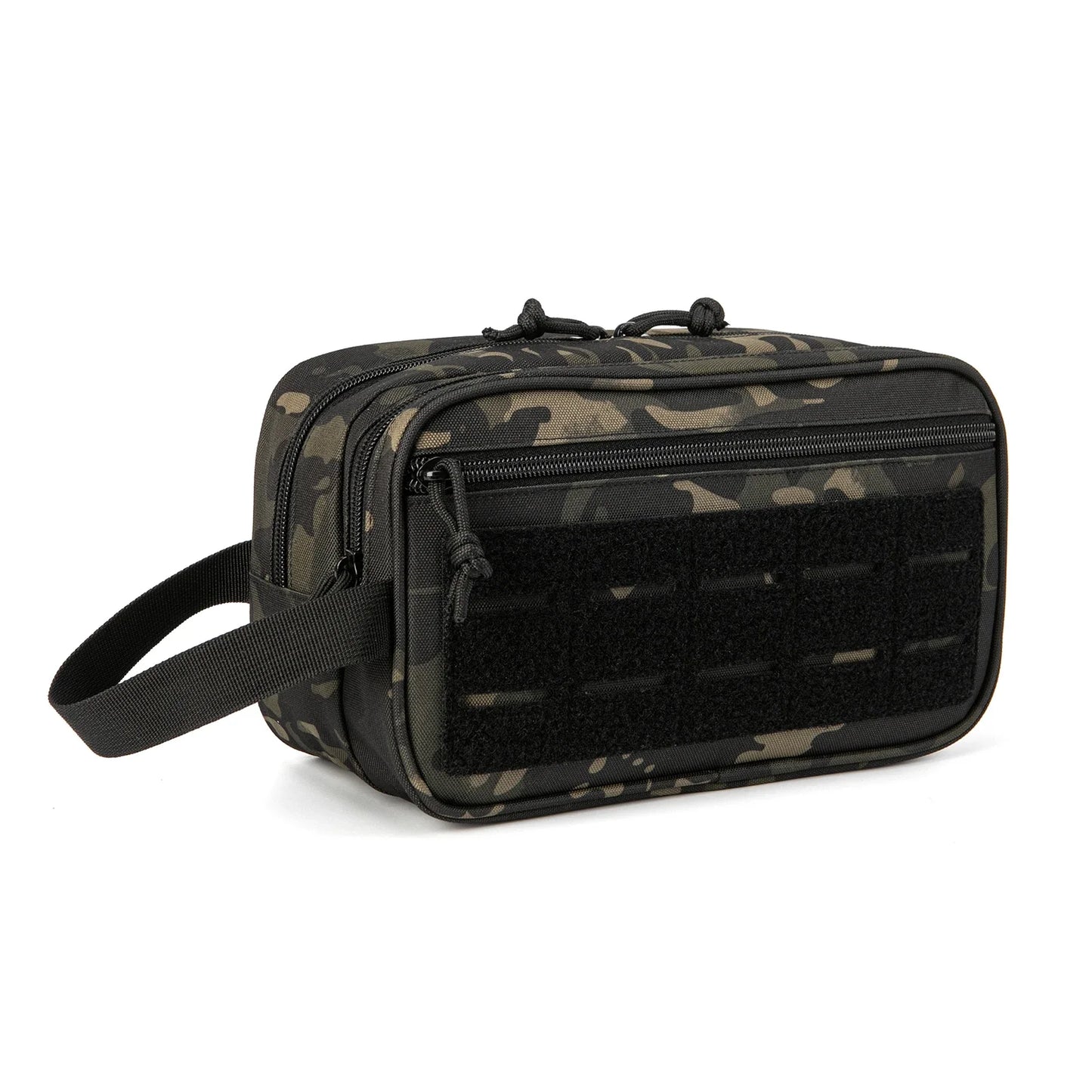 Trousse de Toilette Voyage en Tissu Camouflage avec 2 Compartiments